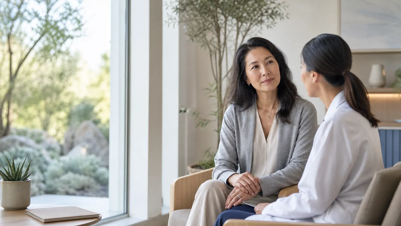 Physician listening to a patient with environmental exposure concerns