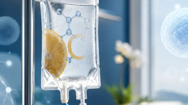 Intravenous vitamin C infusion representing pharmacologic ascorbate research in integrative oncology