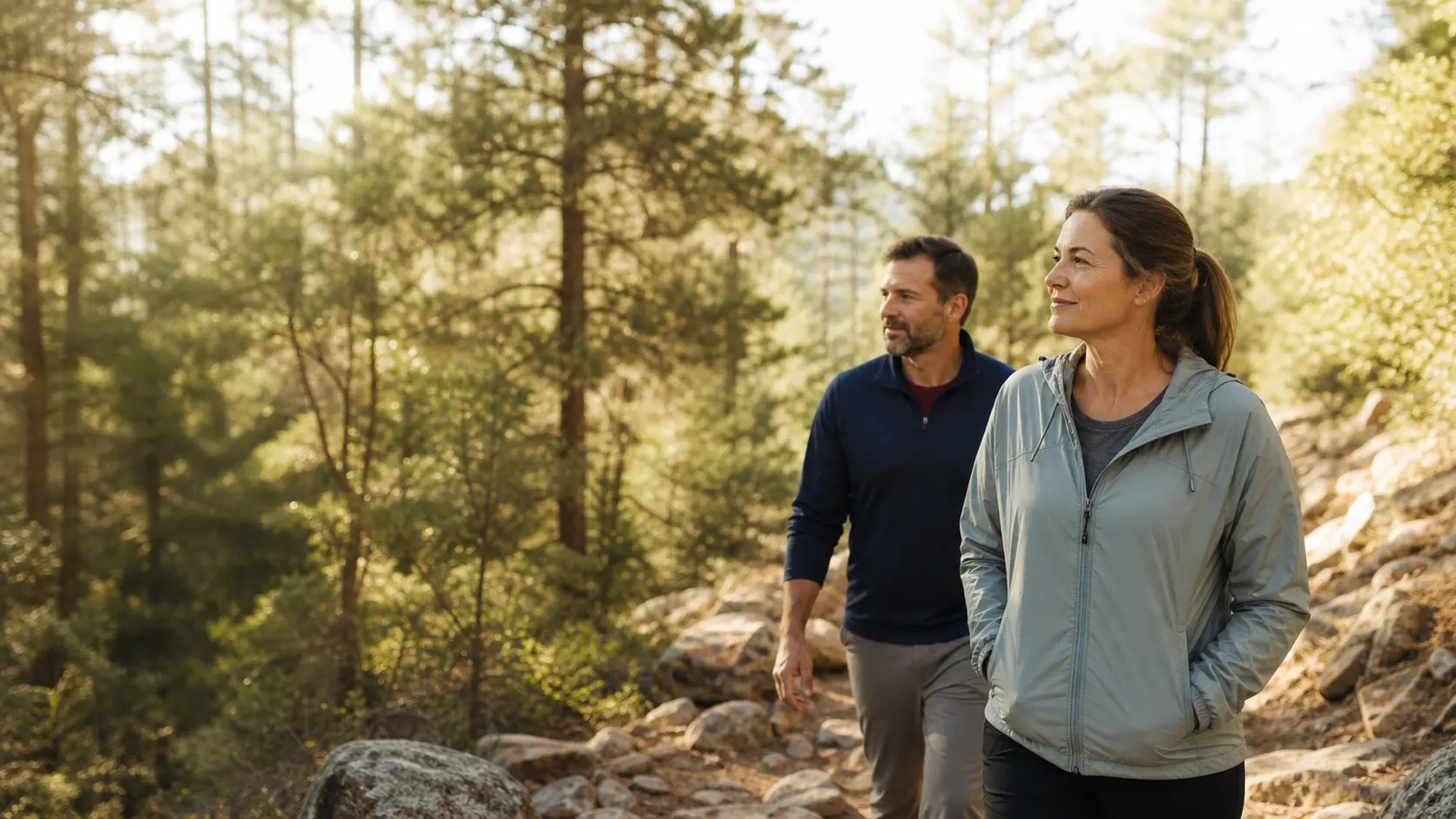 Hopeful outdoor moment for a patient navigating Lyme disease