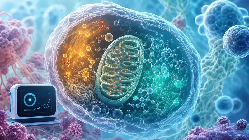 Scientific visualization of redox balance, reactive oxygen species and mitochondria in cancer research