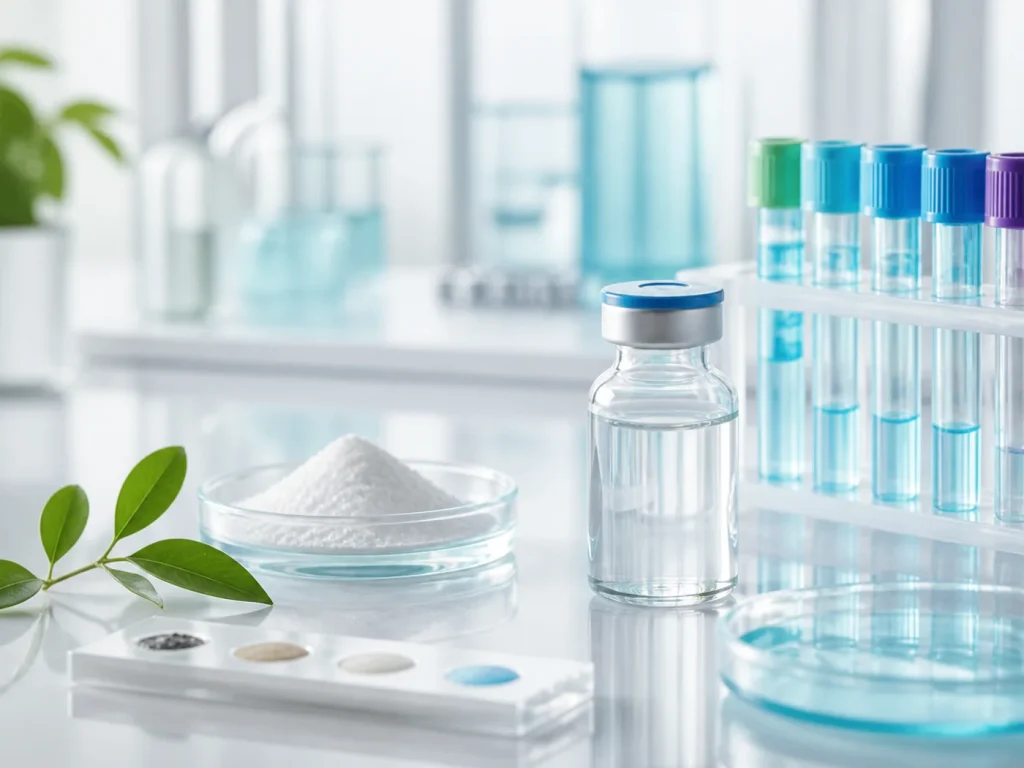 Laboratory specimens and testing materials representing targeted detoxification evaluation